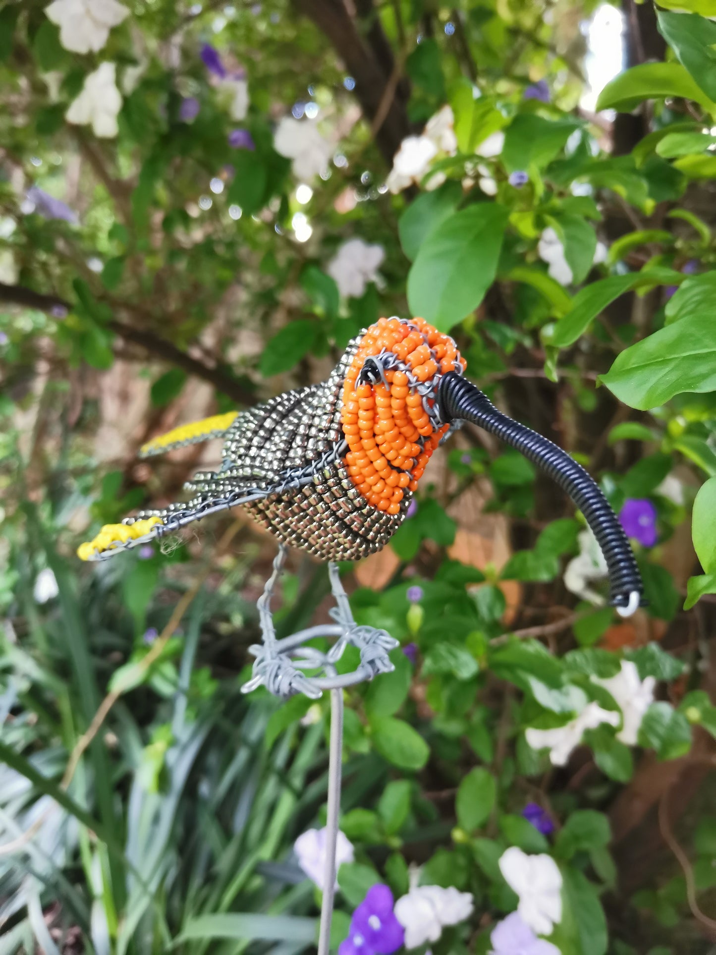 Beaded Garden Hummingbird