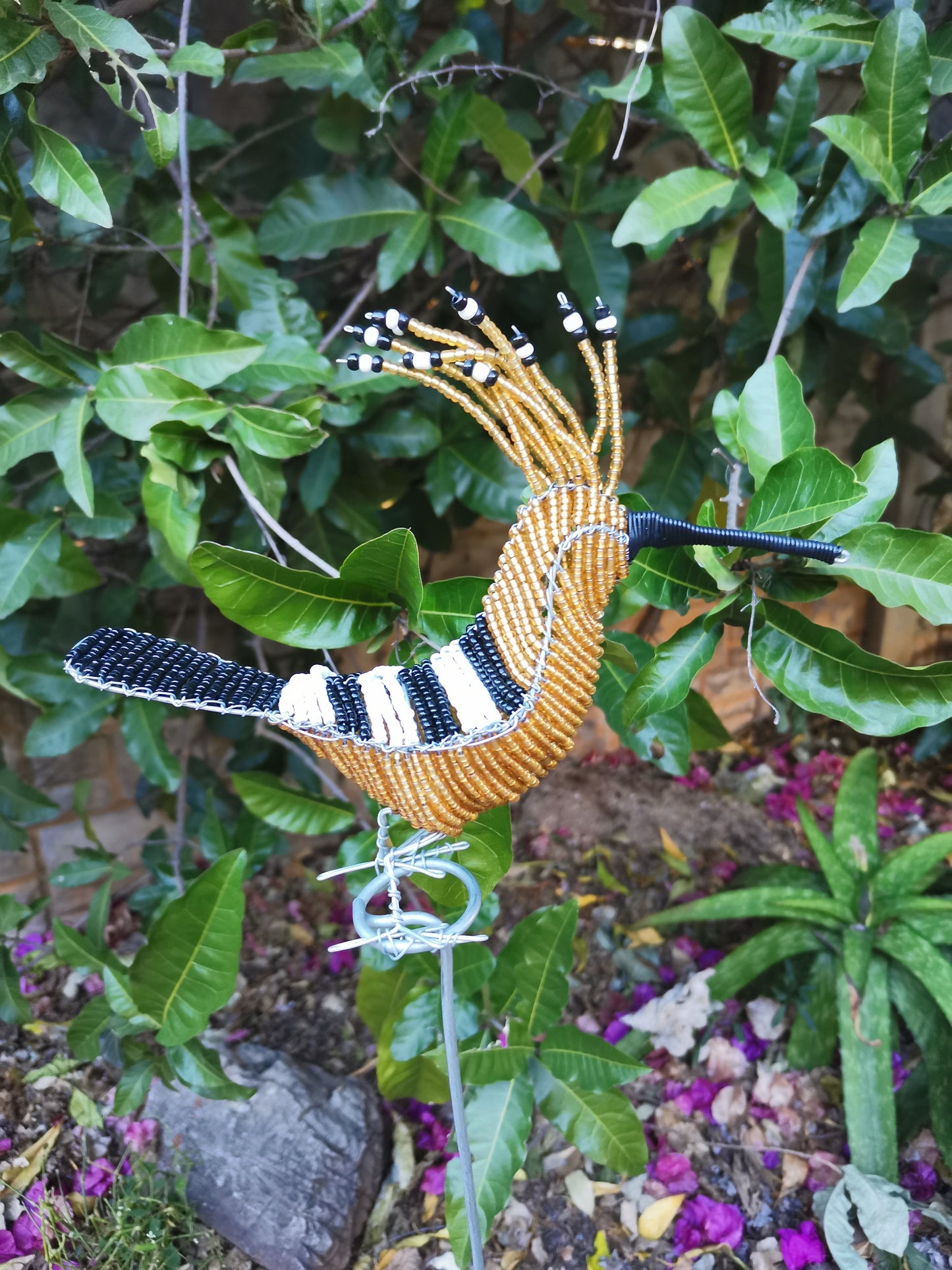 Beaded Garden Golden Hoopoe