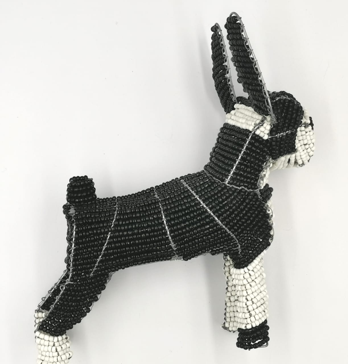 Beaded Wire Boston Terrier