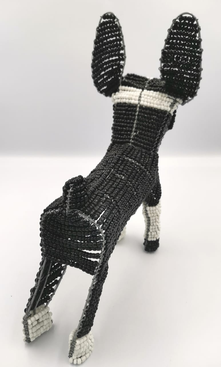 Beaded Wire Boston Terrier