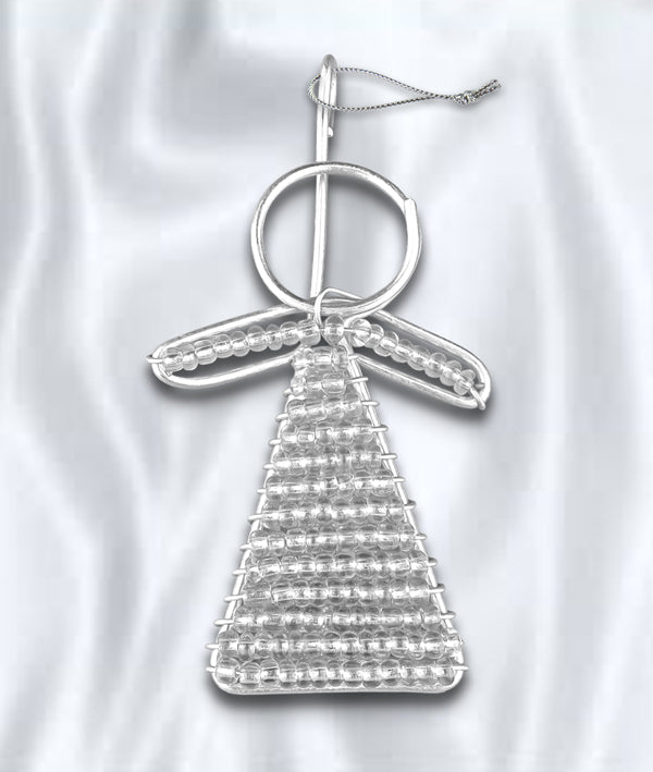 African Beaded Christmas Angel Tree Decorations