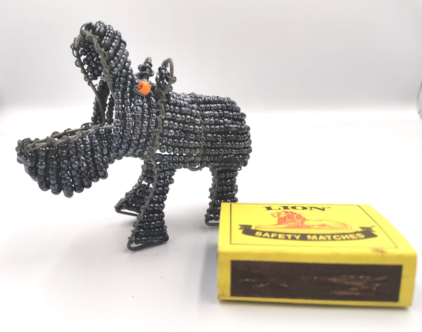 Beaded Wire Hippo