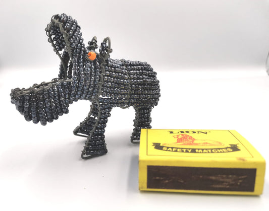 Beaded Wire Hippo