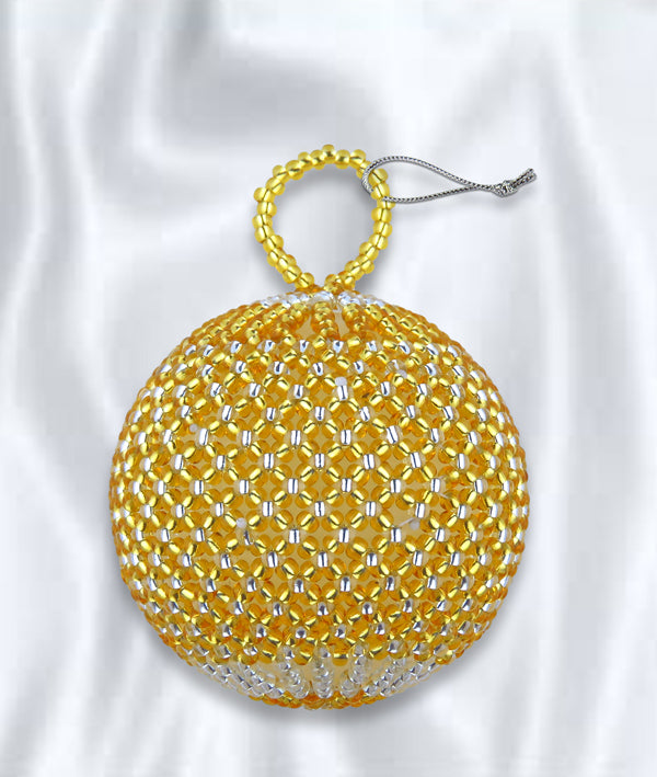 Beaded Christmas Ball Tree Decorations