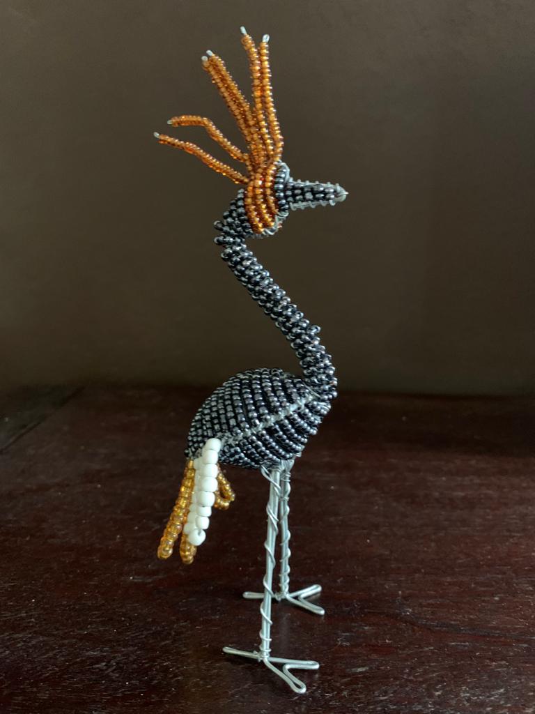 Beaded Crested Crane