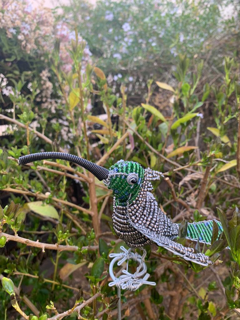 Beaded Garden Hummingbird