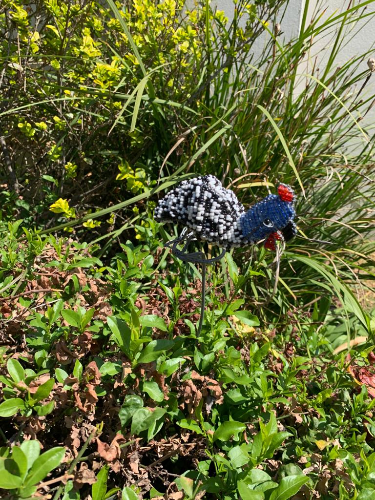 Beaded Garden Guinea Fowl