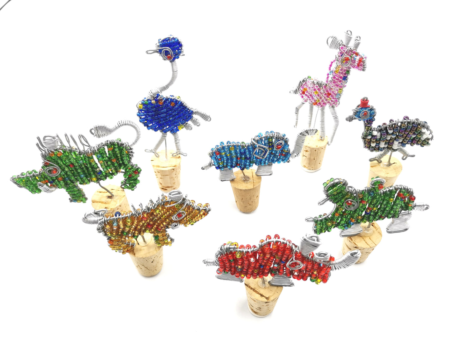 Beaded Cork Wine Stoppers