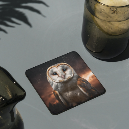 Barn Owl Mystic Coasters