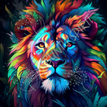 Vibrant Lion Coasters