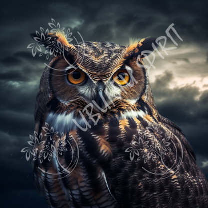 Great Horned Owl Coasters