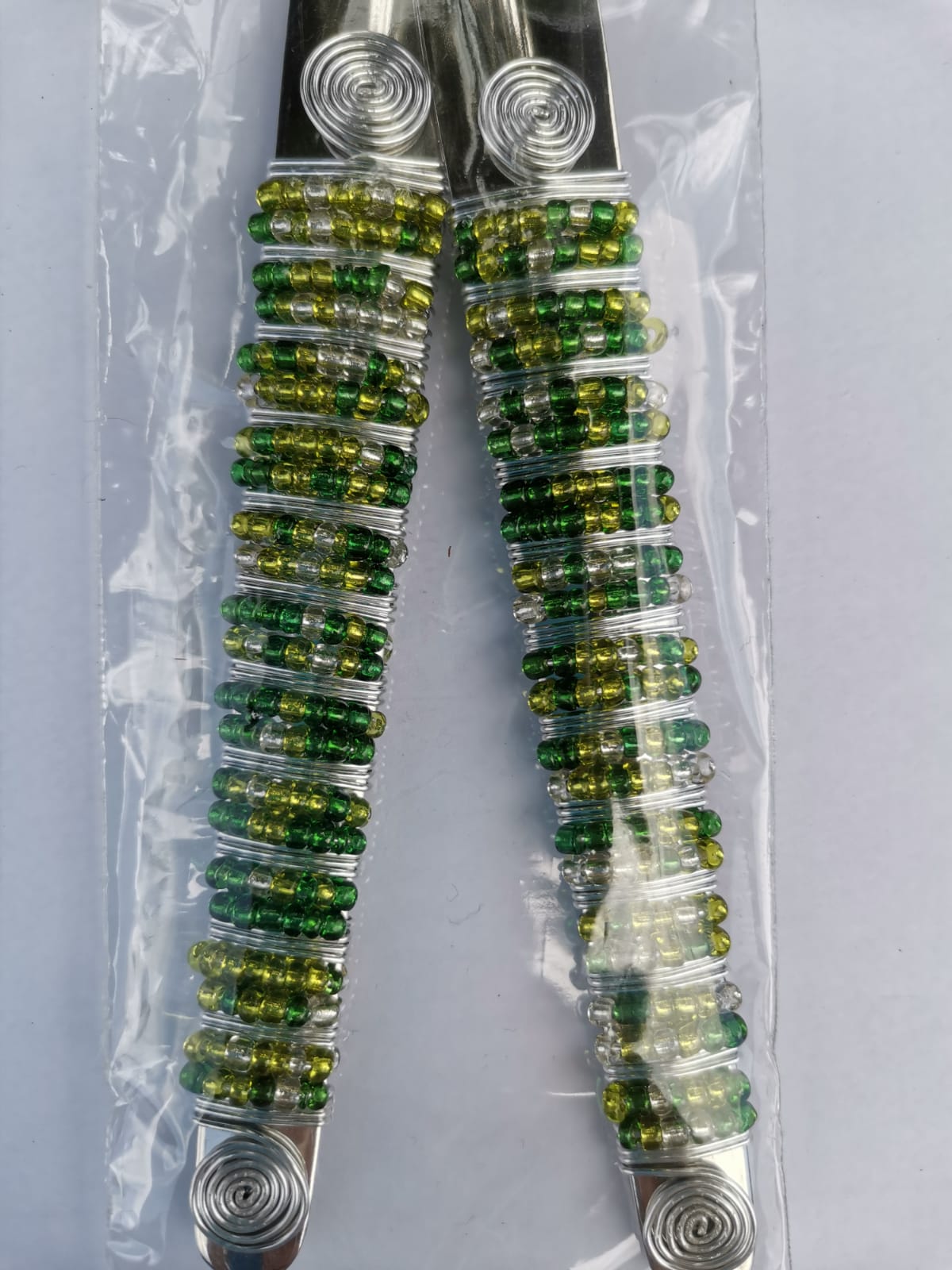 Beaded Metal Salad Servers