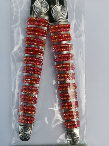 Beaded Metal Salad Servers