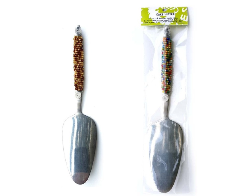 Cake Lift with African Handle Beading