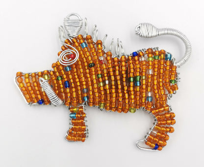 African Beaded Warthog Fridge Magnet