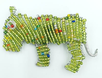 African Beaded Leopard Fridge Magnet