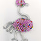 African Beaded Ostrich Fridge Magnet