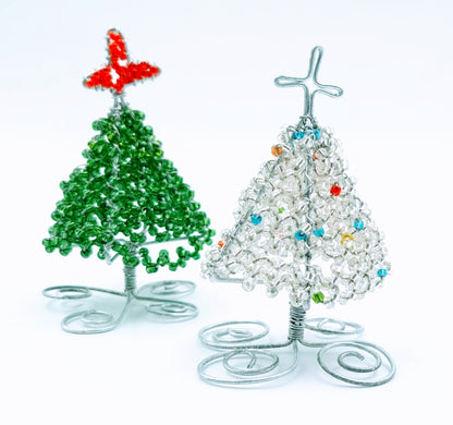 Beaded Christmas Trees