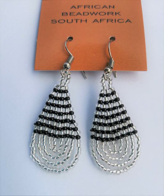 Tear Drop Beaded Earrings
