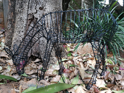 3D Wire Deer Outdoor Sculpture