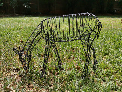 3D Wire Deer Outdoor Sculpture