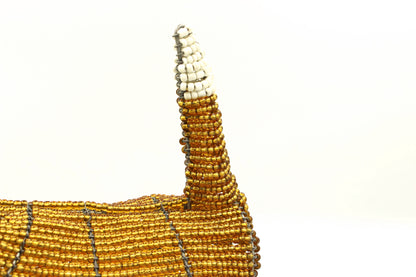 Beaded Brindle & White Bull Terrier