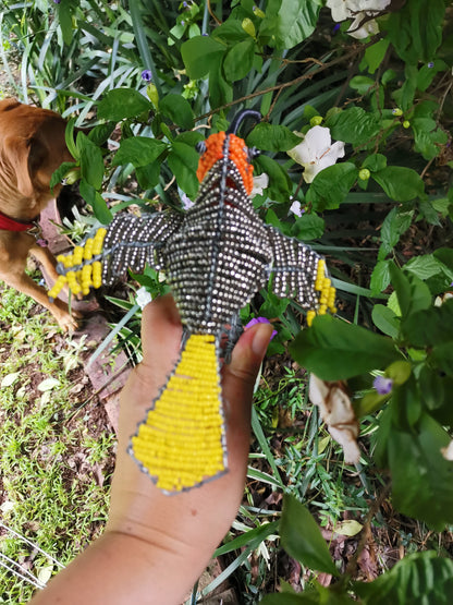 Beaded Garden Hummingbird