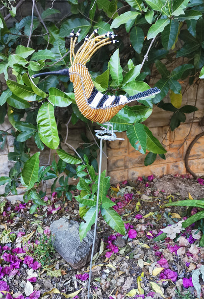Beaded Garden Golden Hoopoe