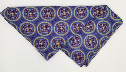 Table Runner - Shweshwe Purple Twirl