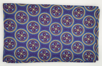 Table Runner - Shweshwe Purple Twirl