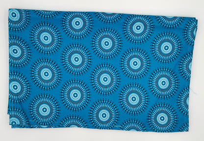 Table Runner - Shweshwe Blue Twirl
