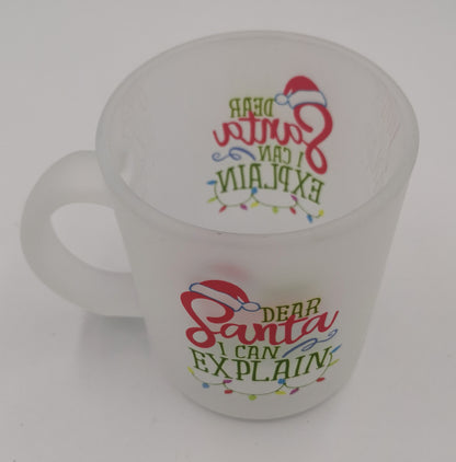 Dear Santa Glass Mug