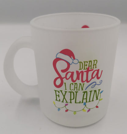 Dear Santa Glass Mug