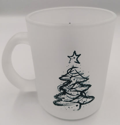 Christmas Tree Glass Mug