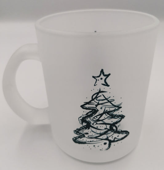 Christmas Tree Glass Mug