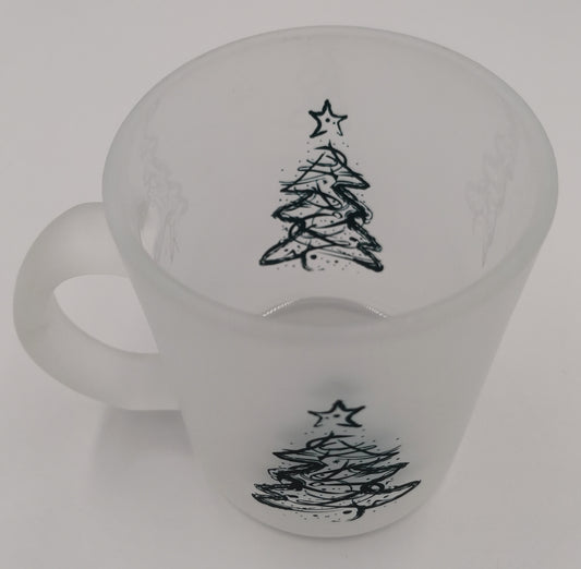 Christmas Tree Glass Mug