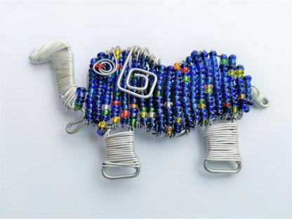 African Beaded Elephant Fridge Magnet