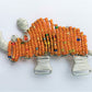 African Beaded Rhino Fridge Magnet