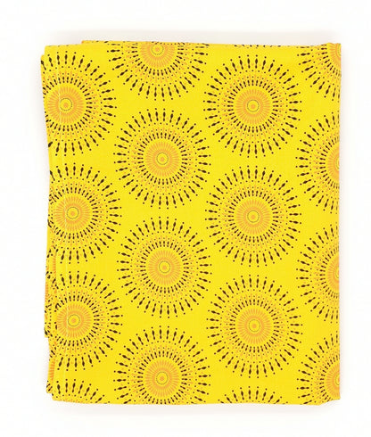 Table Runner - Shweshwe Bright Yellow Sun