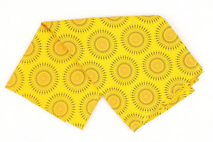 Table Runner - Shweshwe Bright Yellow Sun