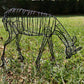 3D Wire Deer Outdoor Sculpture