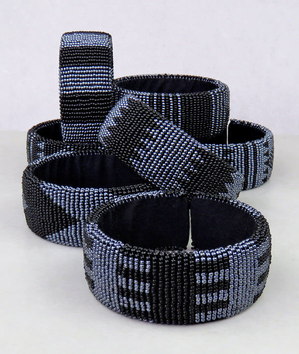 Wide Beaded Bangles