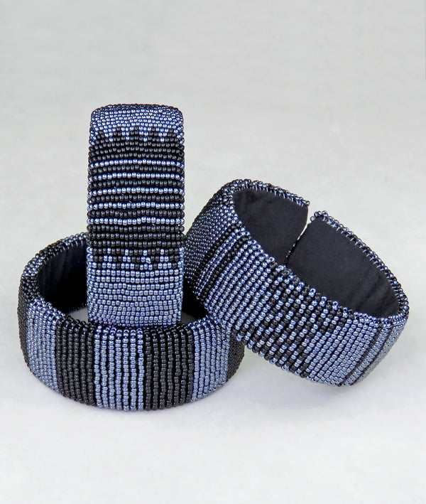 Wide Beaded Bangles