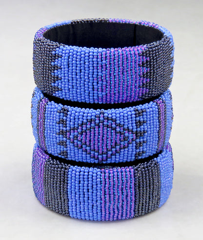 Wide Beaded Bangles