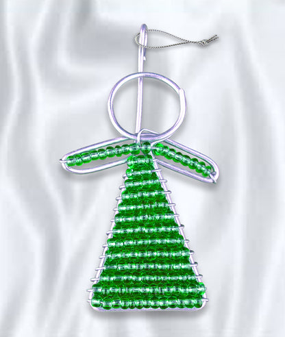 African Beaded Christmas Angel Tree Decorations