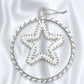 African Beaded Christmas Circle Star Tree Decorations