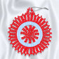 African Beaded Christmas Snowflake Tree Decorations