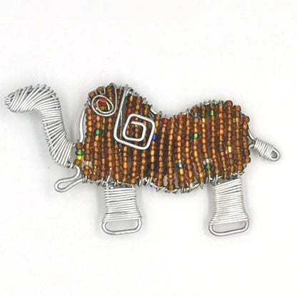 African Beaded Elephant Fridge Magnet