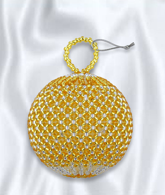 Beaded Christmas Ball Tree Decorations