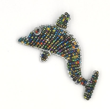 African Beaded Dolphin Fridge Magnet
